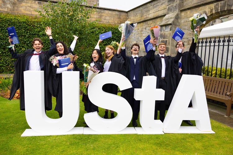 St Andrews students celebrate graduating