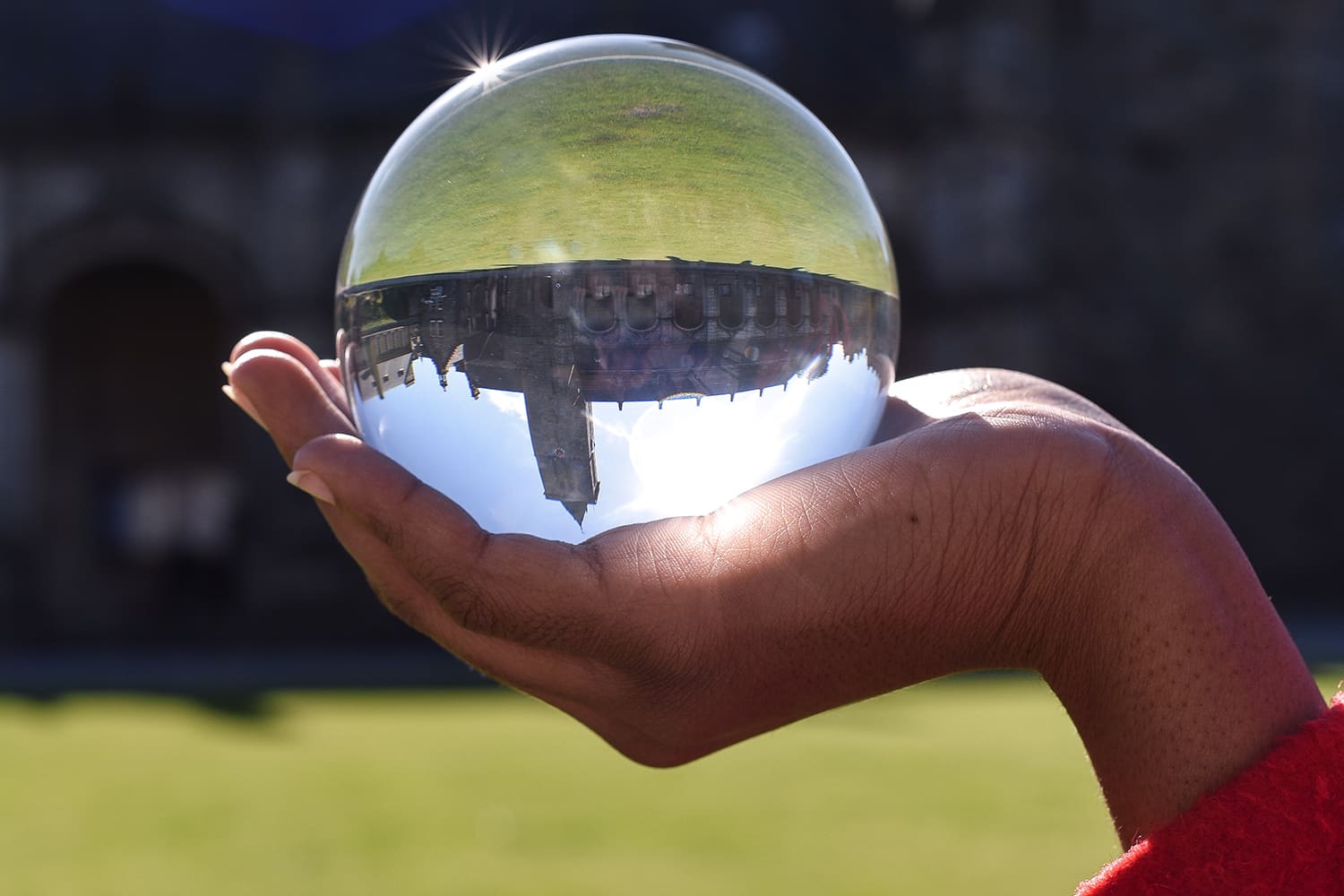 Glass ball photograph of St Andrews