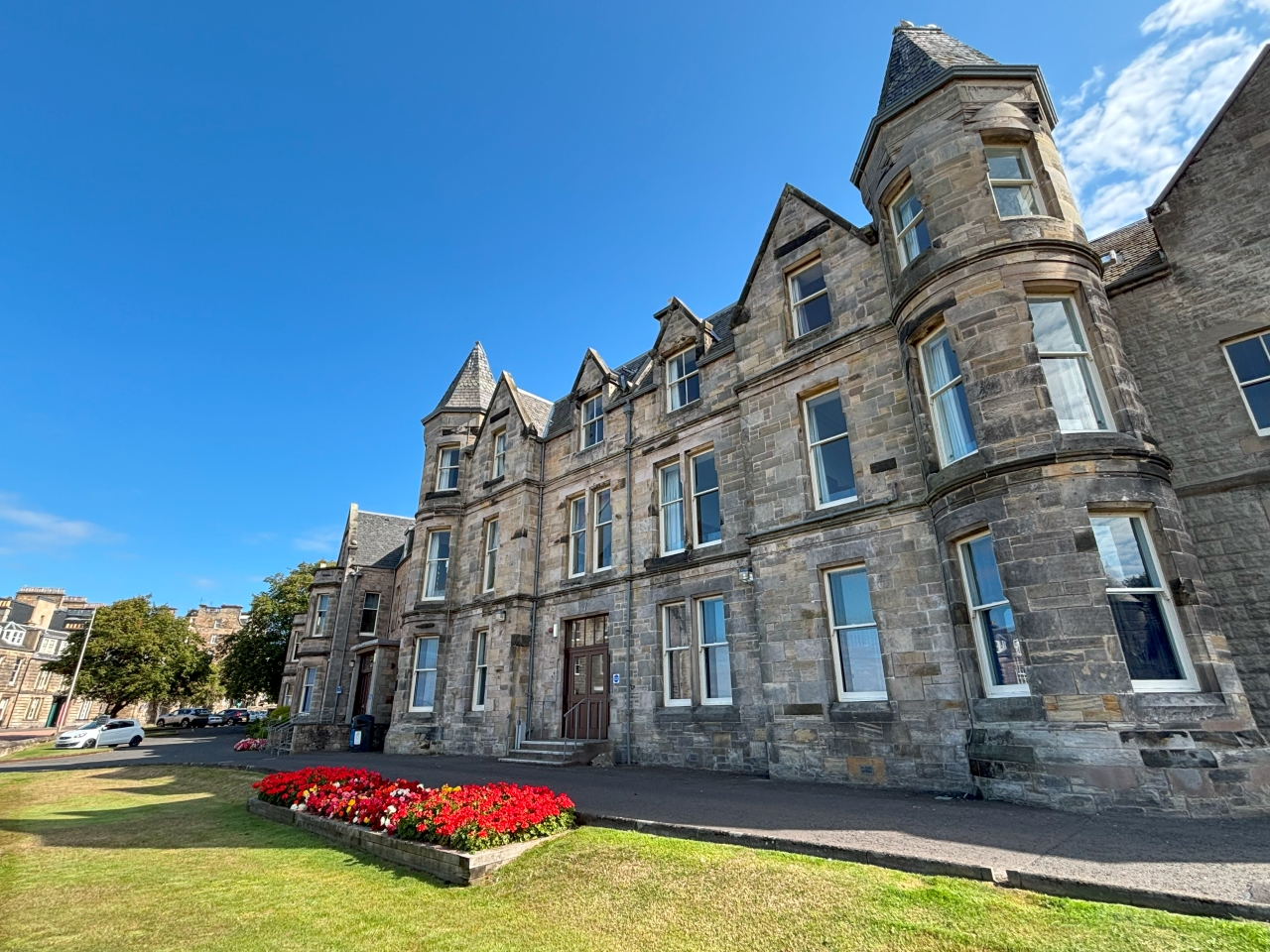 Exterior of John Burnet Hall