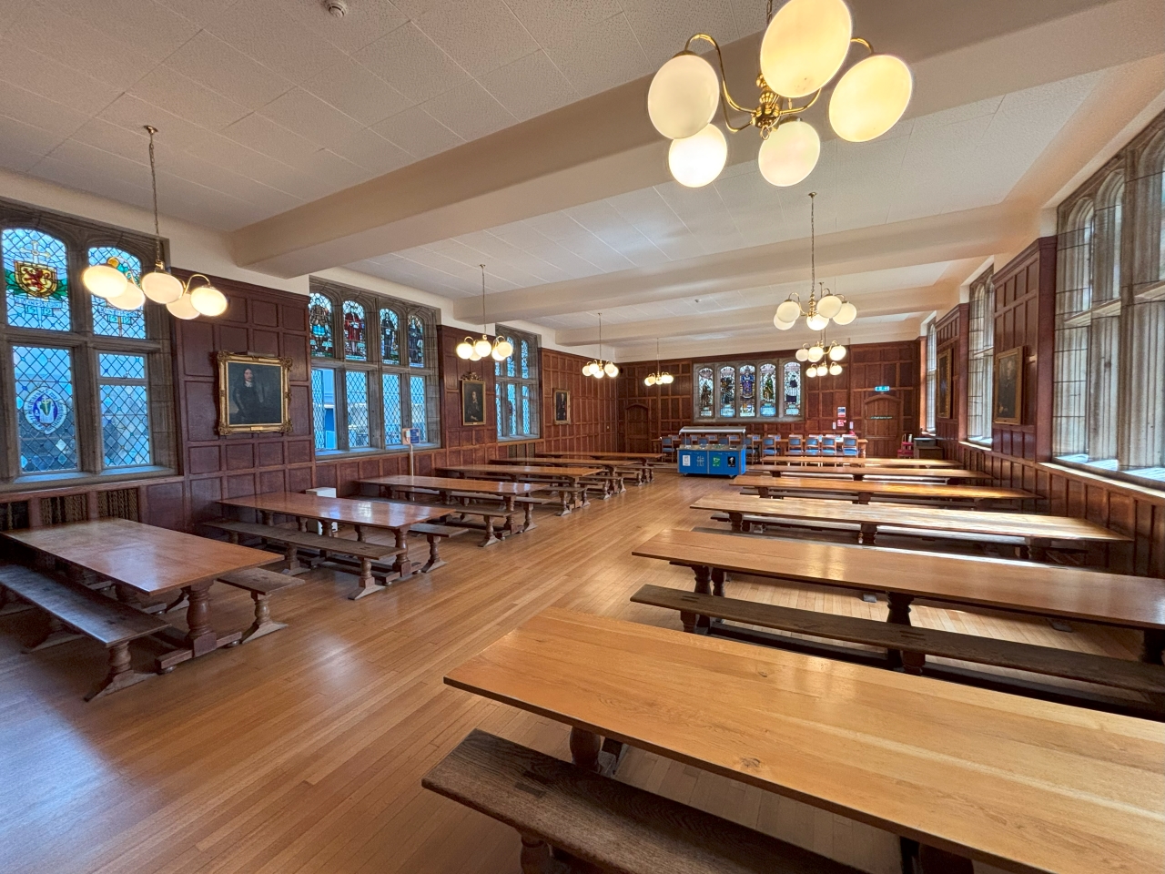 Dining room in St Salvator's Hall