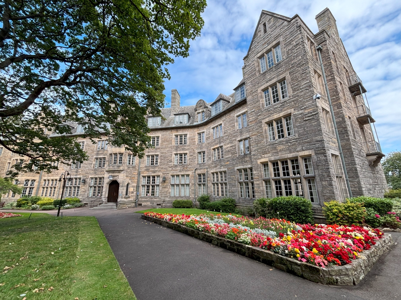 Exterior view of St Salvator's Hall entrance