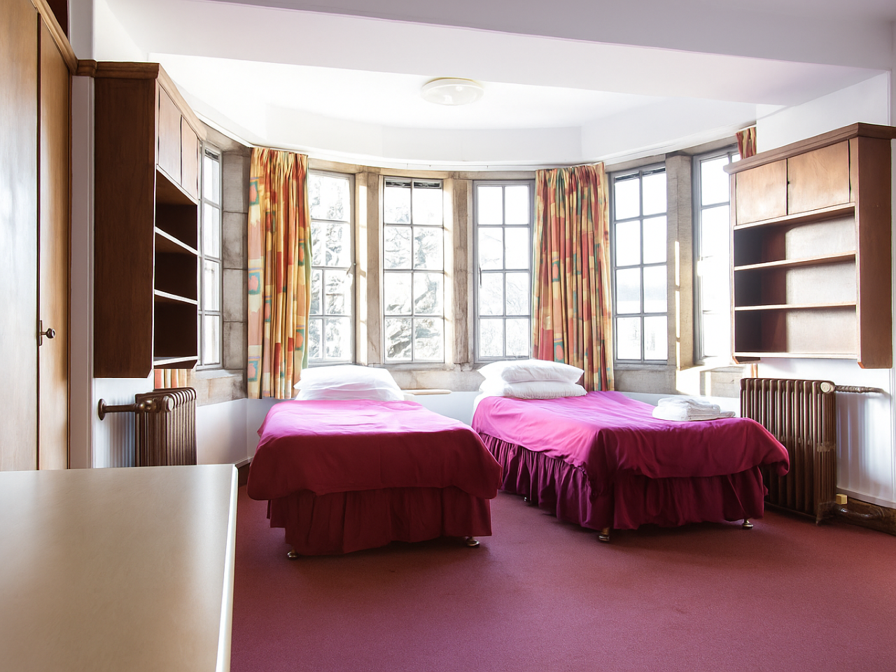 Twin bedroom in St Salvator's Hall