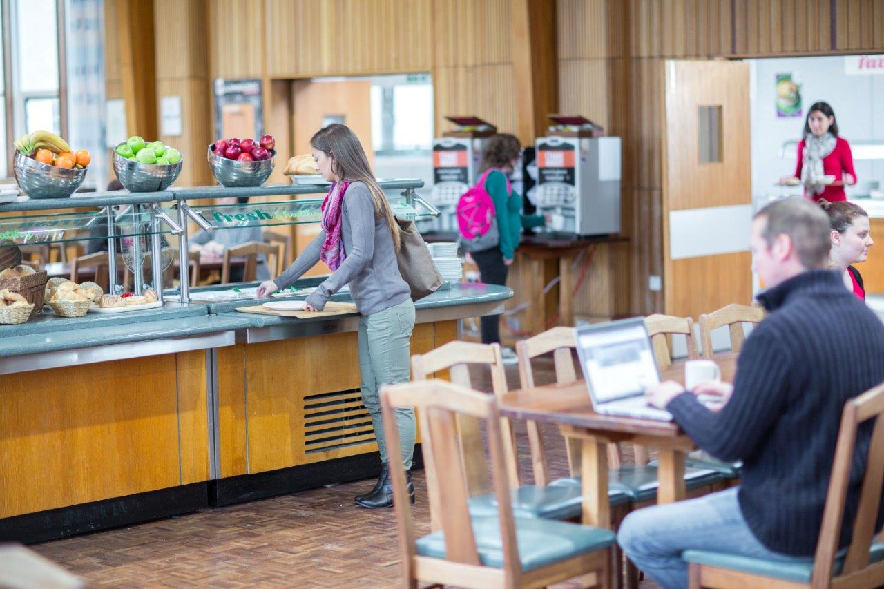 Dining area in University Hall