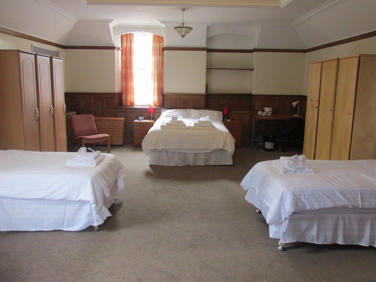 Family bedroom in University Hall