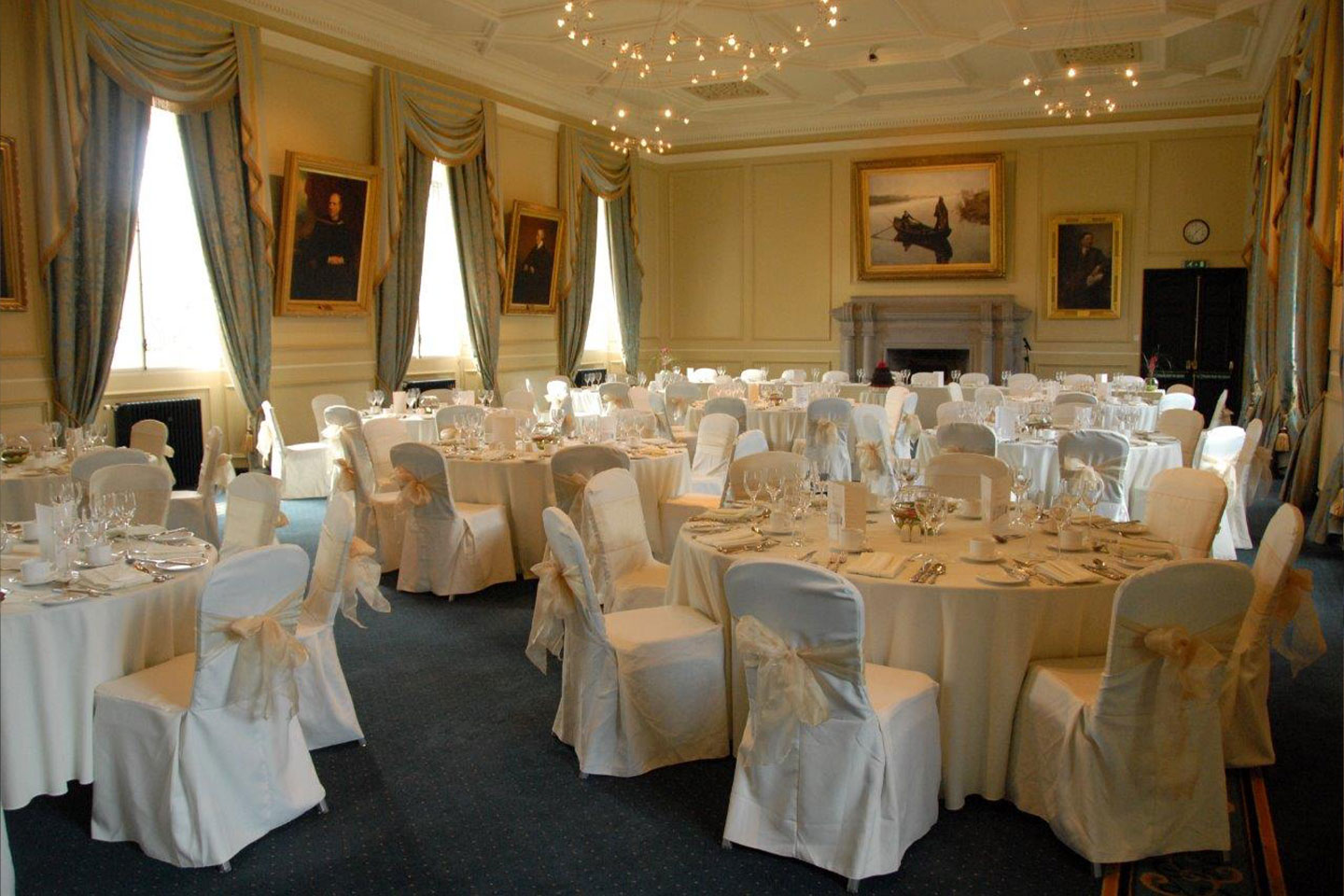 Lower college hall dining area