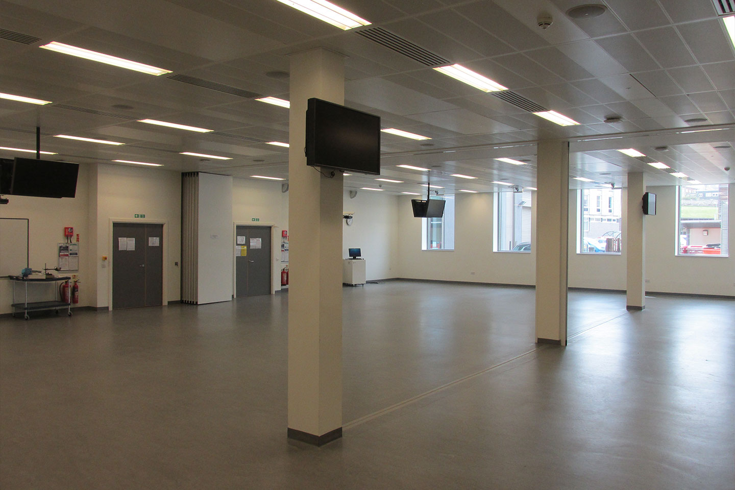 Open-plan exhibition area in the Medical Sciences Building