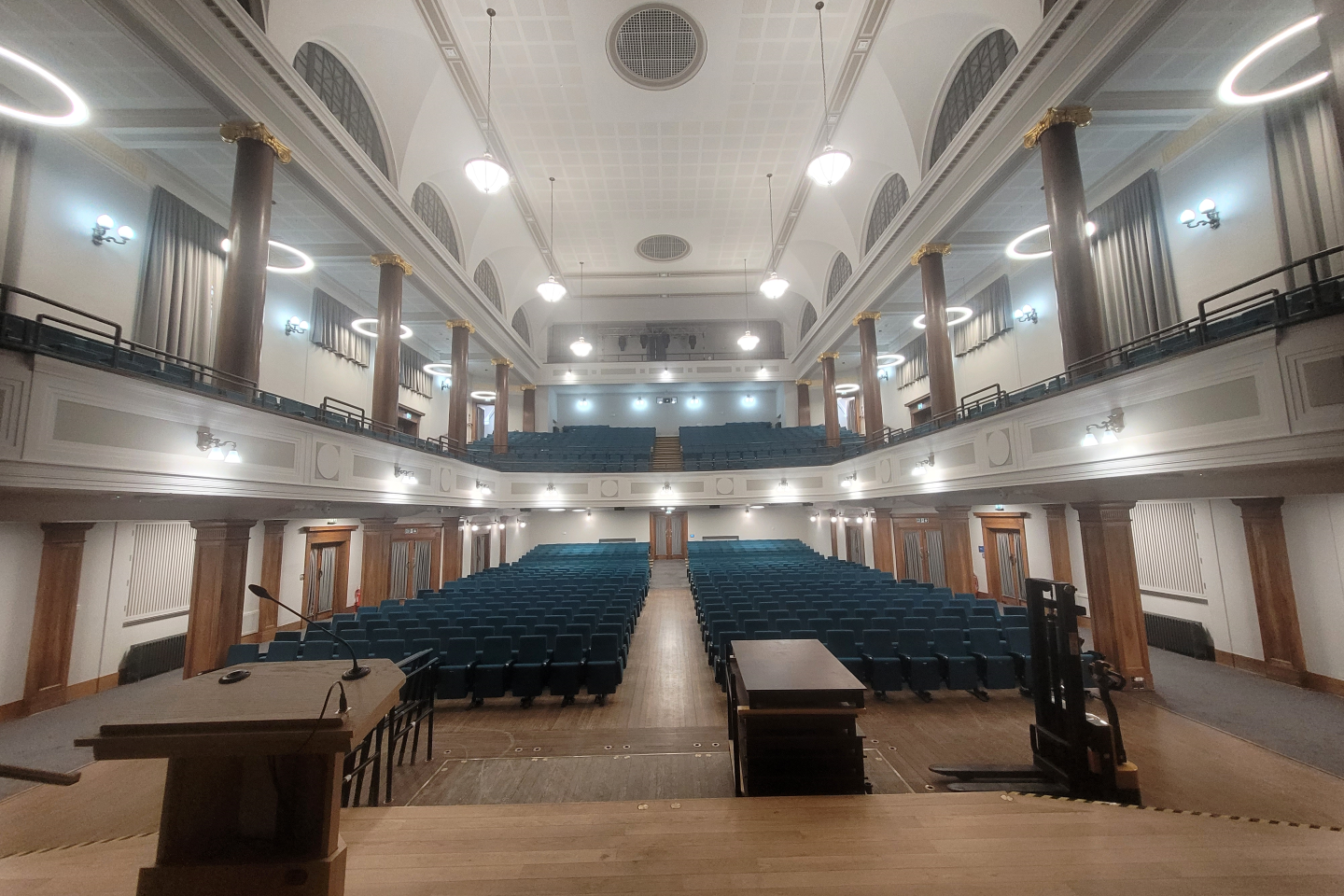 View from stage in Younger Hall
