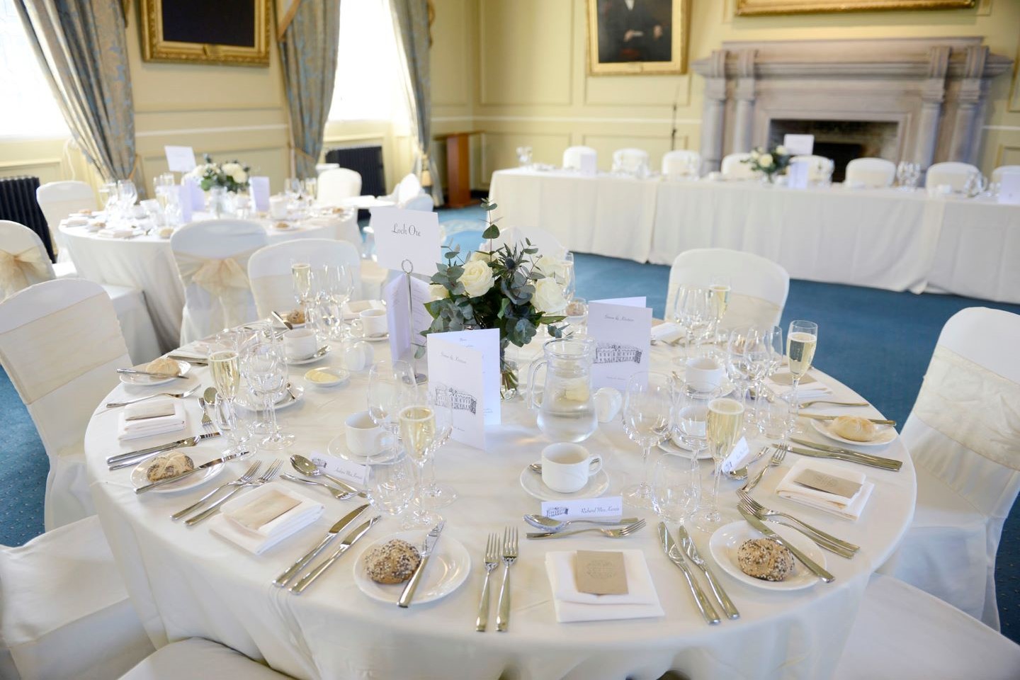 Rounds set for wedding reception in Lower College Hall