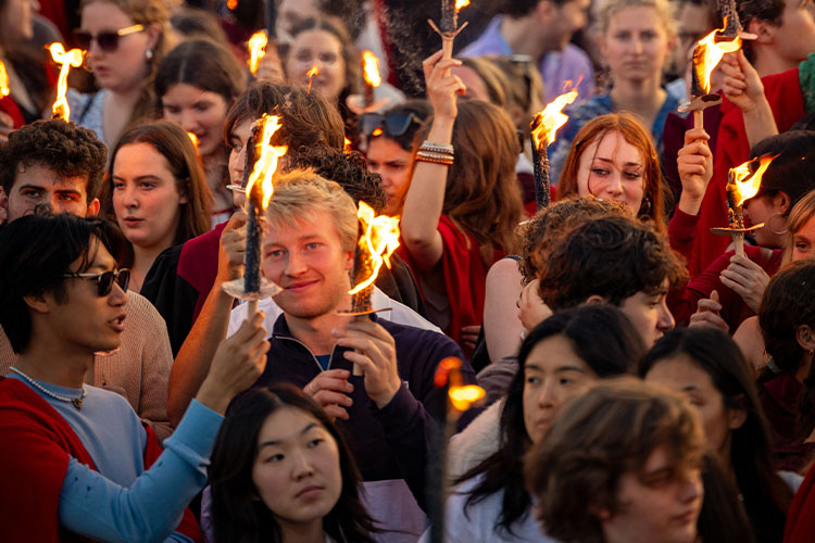 Torchlit procession