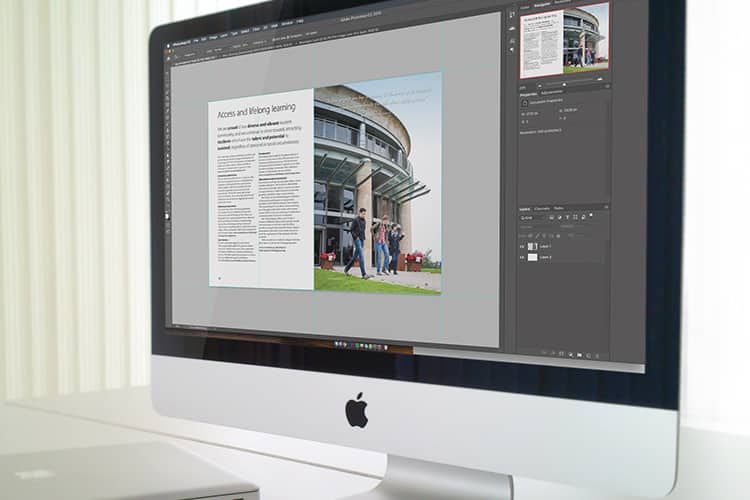 Mac with design software