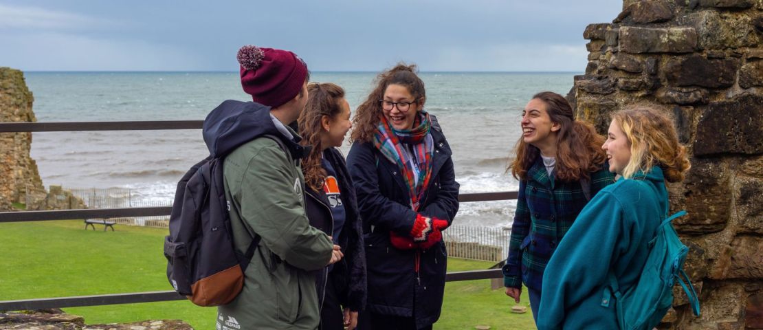 History students at the University of St Andrews on research trip to St Andrews Castle