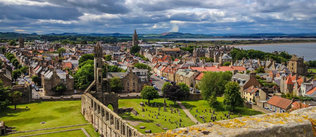 Panaramic view of St Andrews