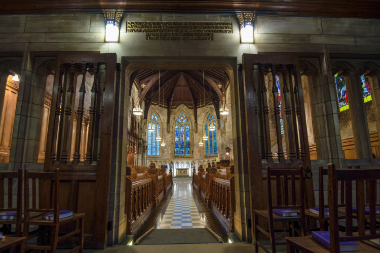 inside view of St Salvator's Chapel