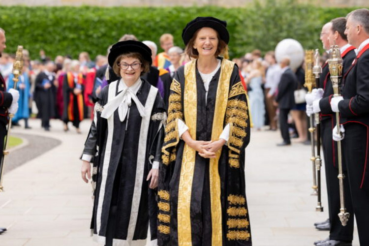 Principal and Vice-Chancellor Dame Sally Mapstone and Chancellor Dame Anne Pringle