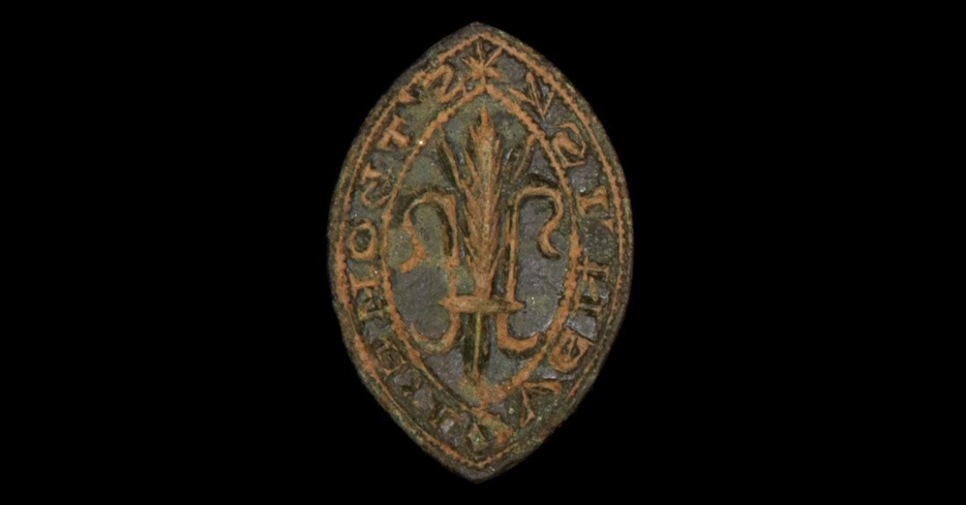 A seal with intricate drawings