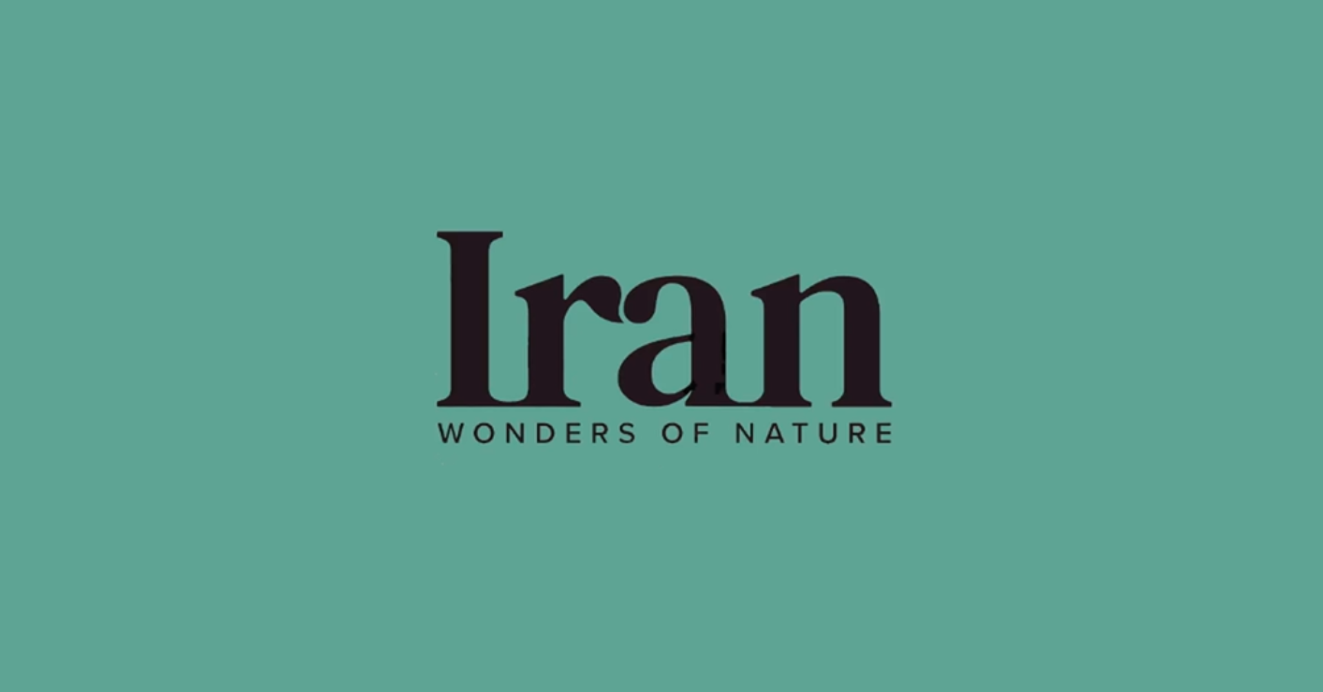Text reading 'Iran - Wonders of Nature'