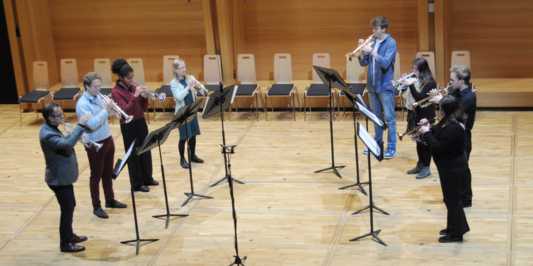 A group of trumpeters