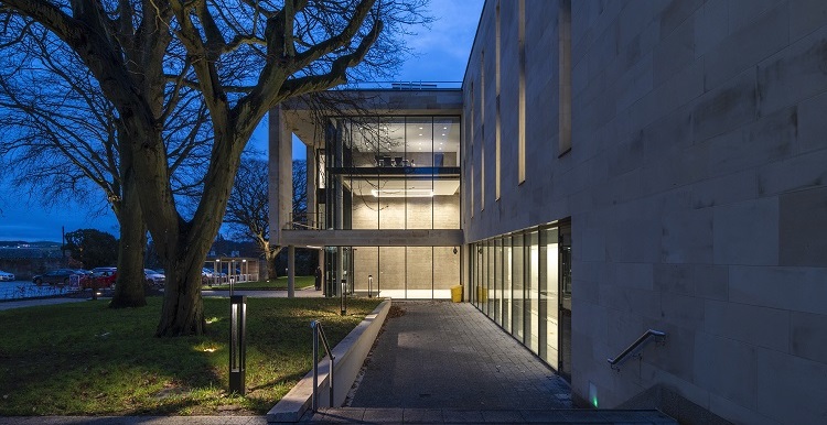 Exterior of the Music center