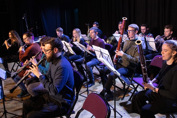 student orchestra playing music based on animal vocalisations 2019 Fringe of Gold