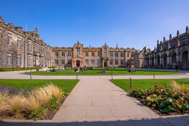 Photo of the St Salvator's Quadrangle at St Andrews