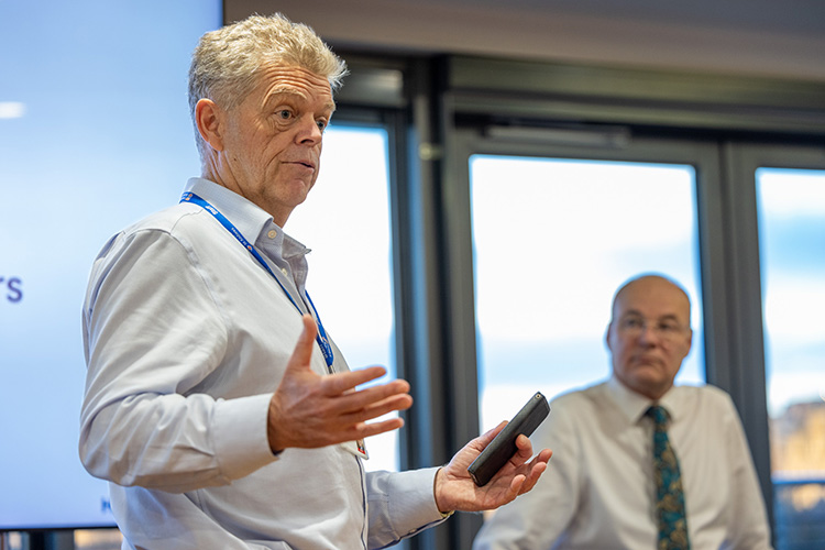 Tim Ringrose presenting a seminar