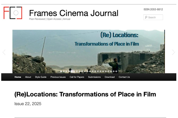 New issue of Frames Cinema Journal 