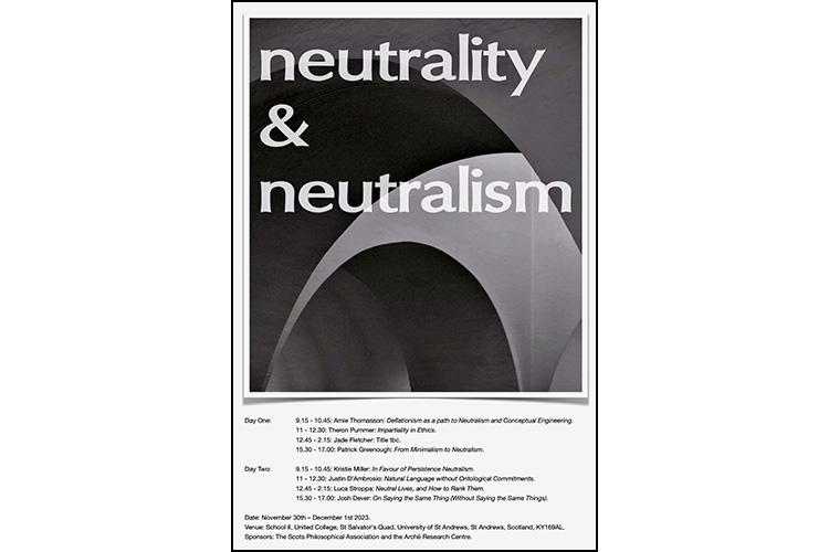 Neutrality and Neutralism Workshop