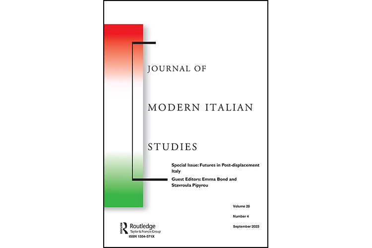 Dr Stavroula Pipyrou&rsquo;s special issue on Futures in Post-displacement Italy