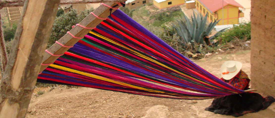 Weaver at work