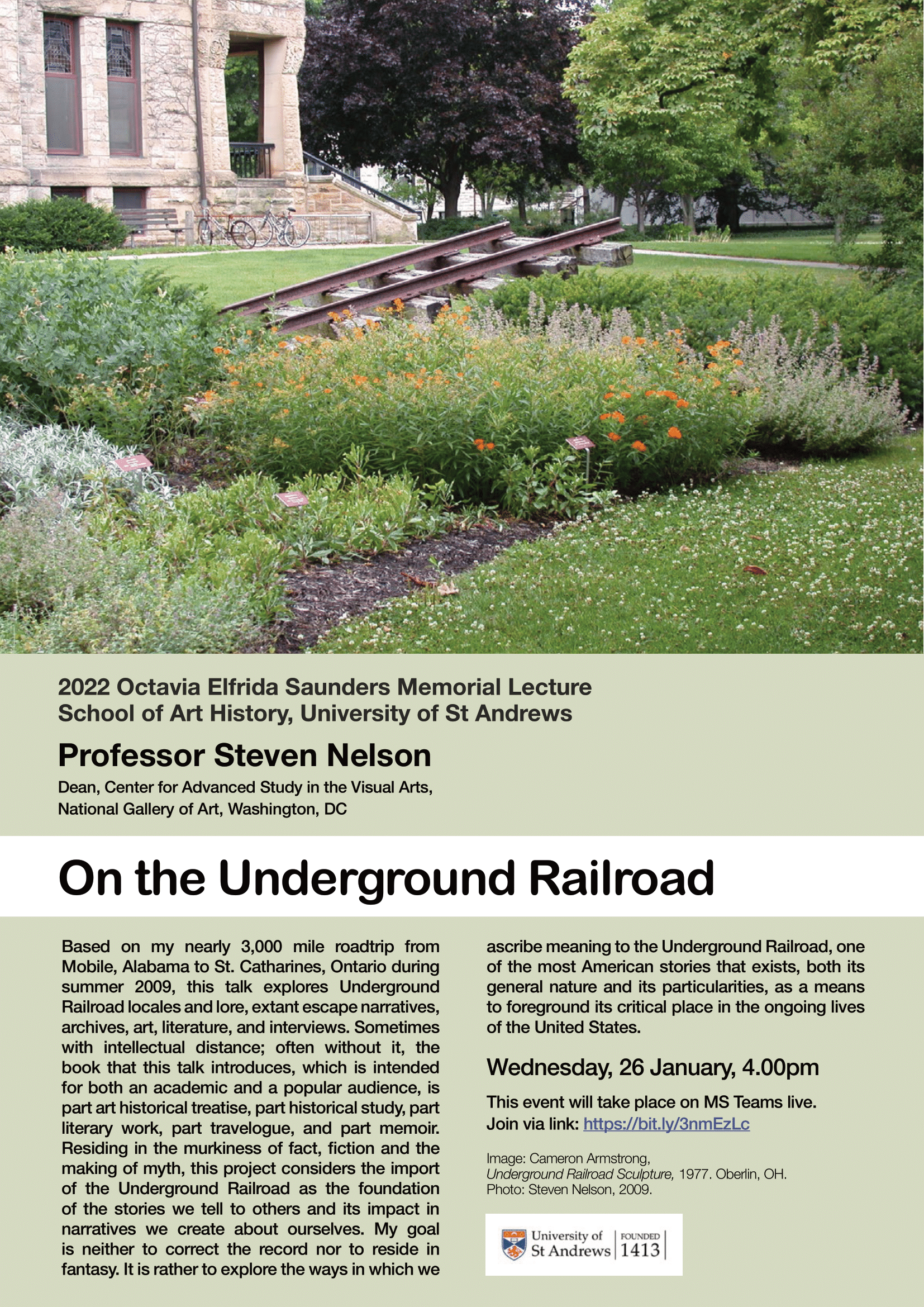 Saunders Lecture 2022 poster