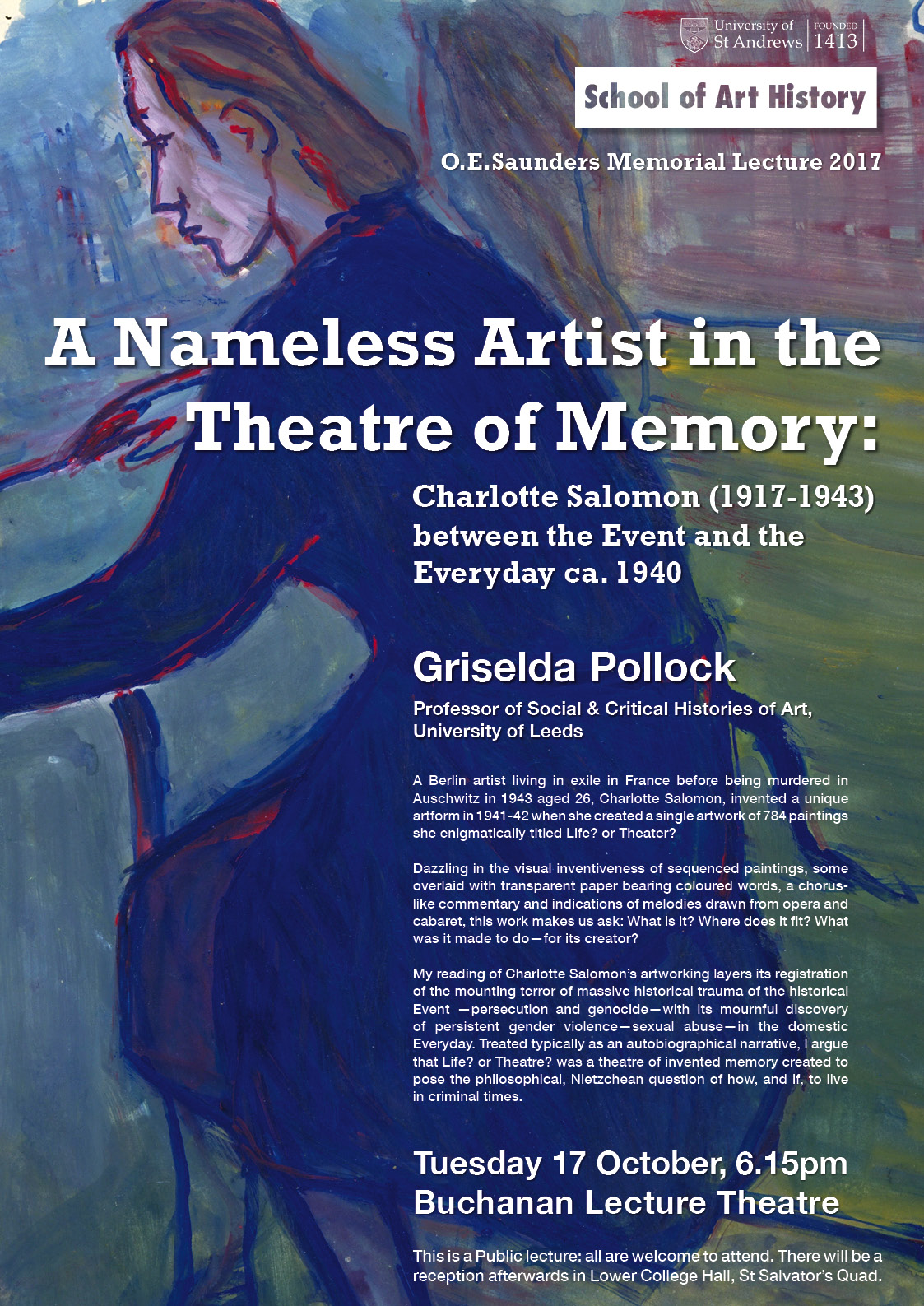 2017 Saunders Lecture Poster