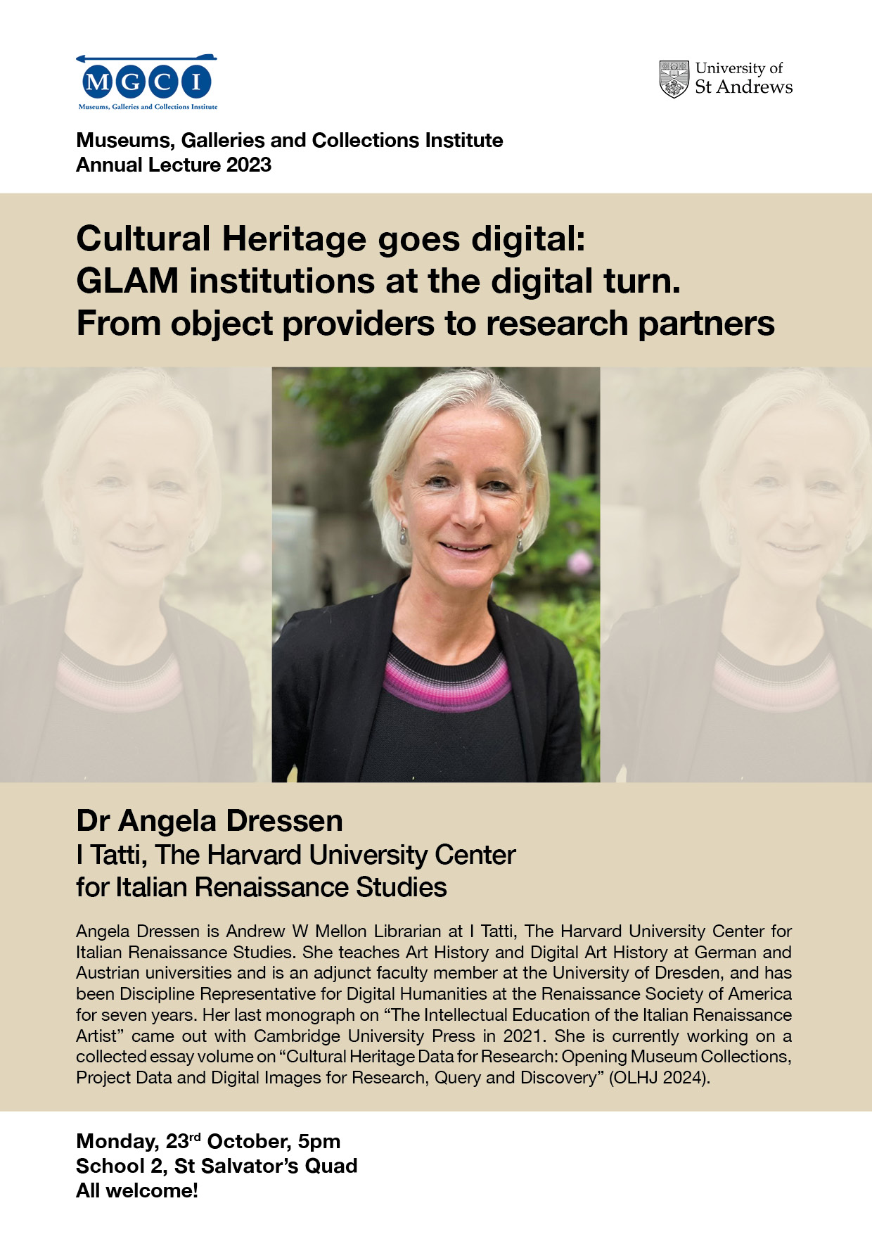 Museums Galleries and Collections Institute Annual Lecture 2023