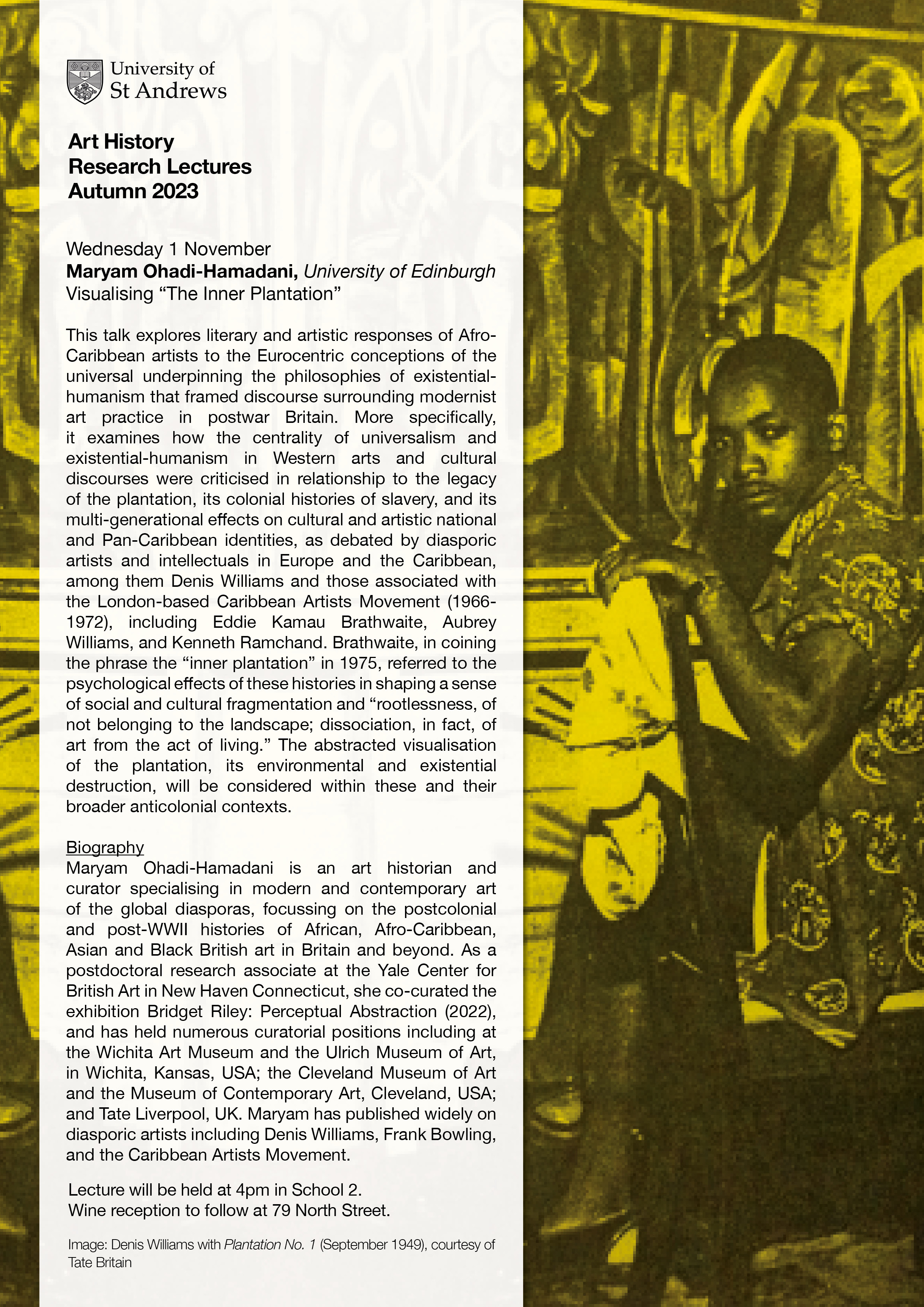 Join us November 1 for: Visualising "The Inner Plantation"