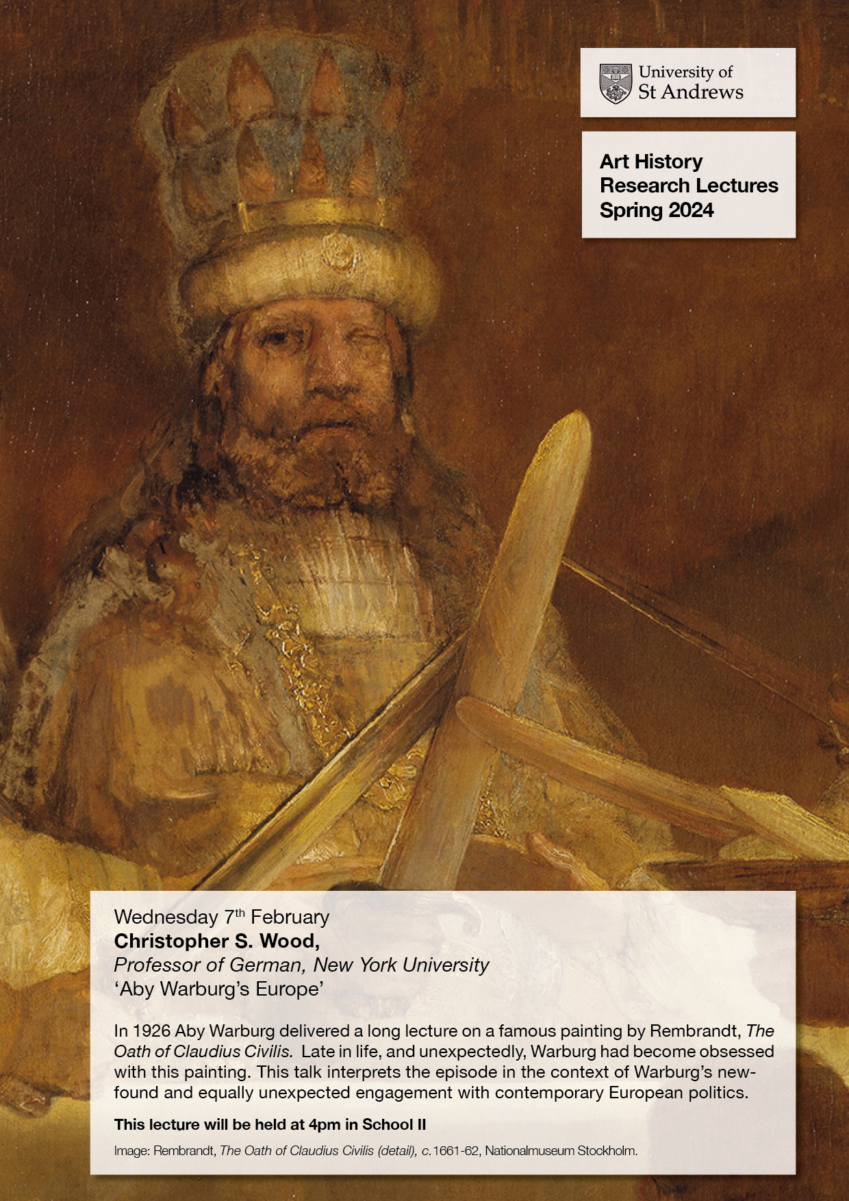 Join us 7 February for: 'Aby Warburg's Europe'.