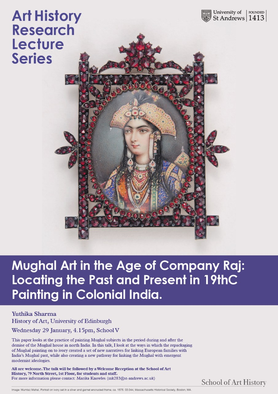 Join us on 29 January for: Mughal Art in the Age of Company Raj: Locating the Past and Present in 19th Century Painting in Colonial India