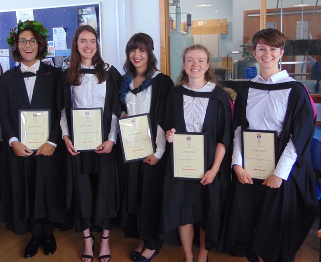 Chemistry Graduation and Prizes 2019