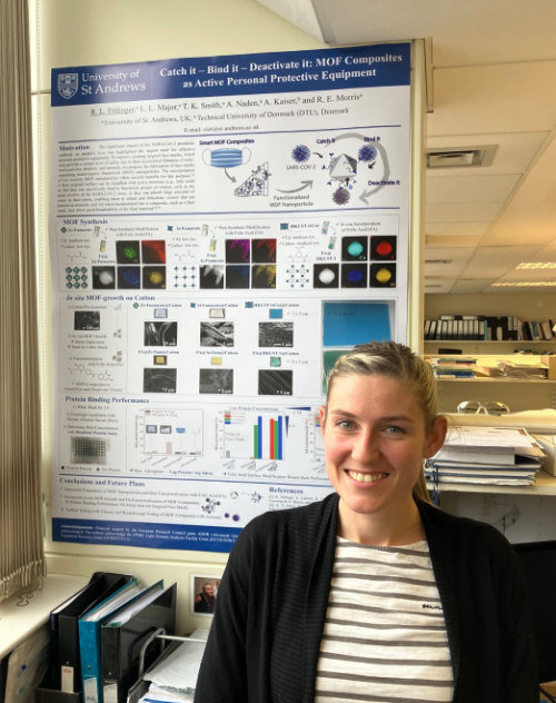 Postdoctoral researcher Dr Romy Ettlinger won a prize for her research poster at the recent Joint Research Office (JRO) meeting 