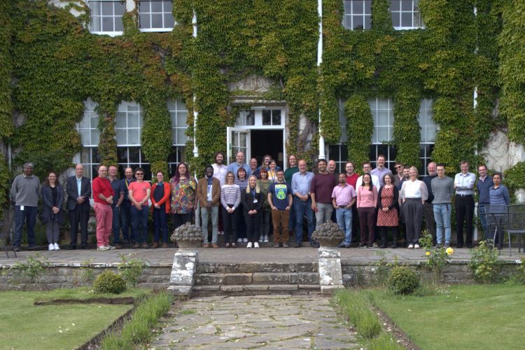computer science staff pictured together in the Rufflets garden
