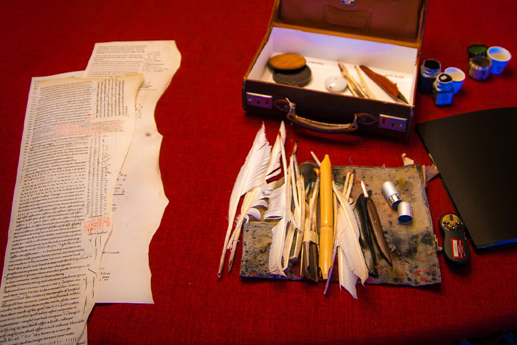 Books on a desk