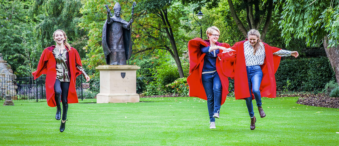 Students in St Marys Quad
