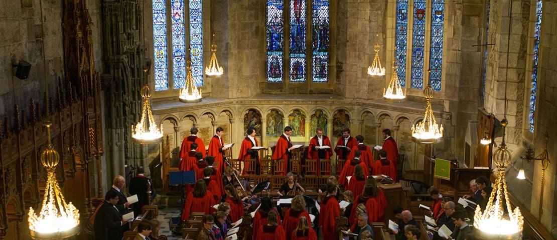 St Salvators Chapel Choir in the hall