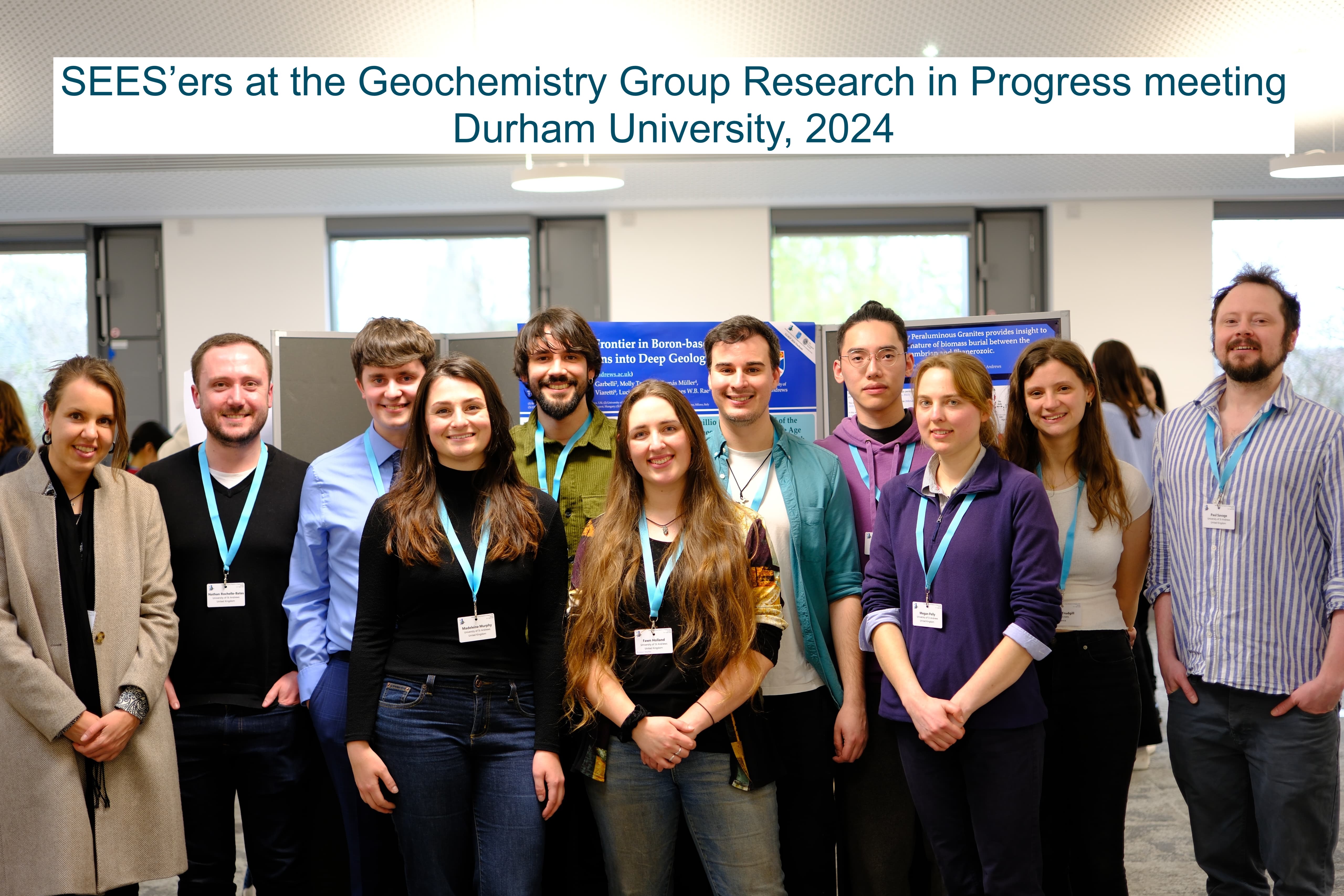 Staff and students elected to represent UK Geochemistry 