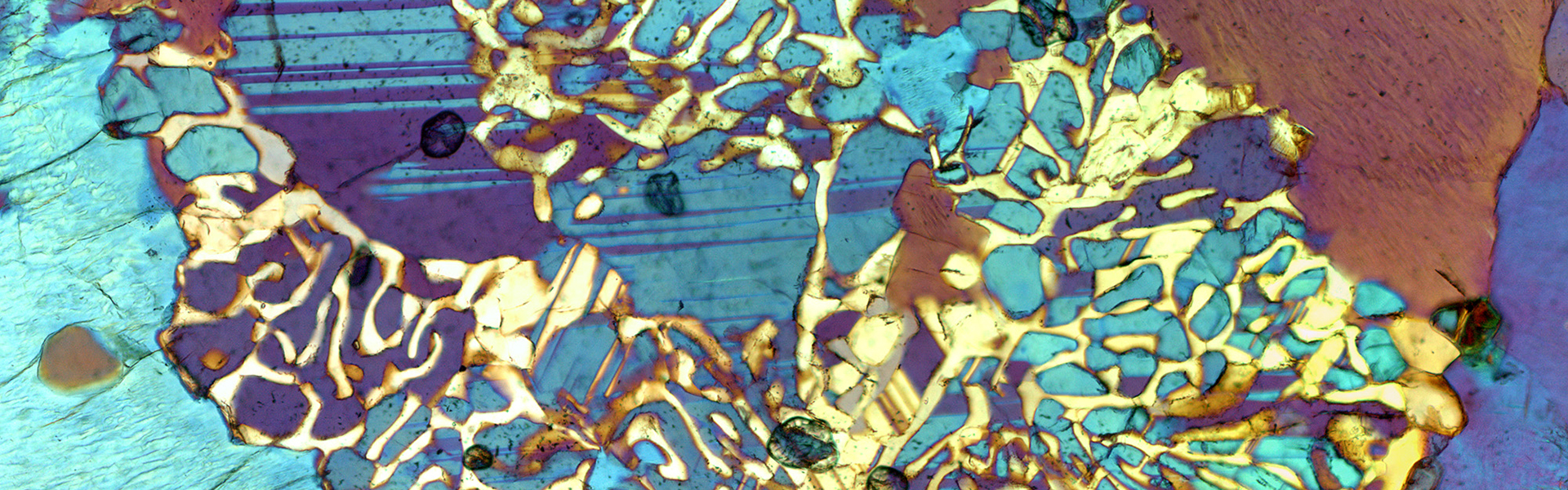 thin section of rock