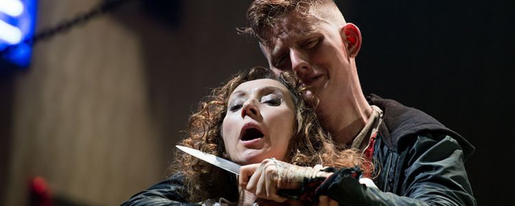 Clytemnestra being killed
