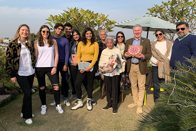 SGSD students and staff in India