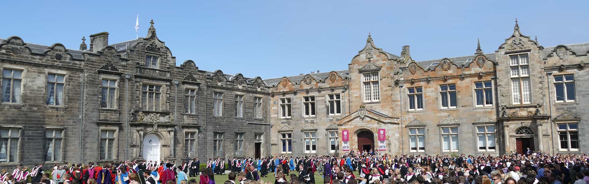 Graduation day on St Salvator's Quadrangle