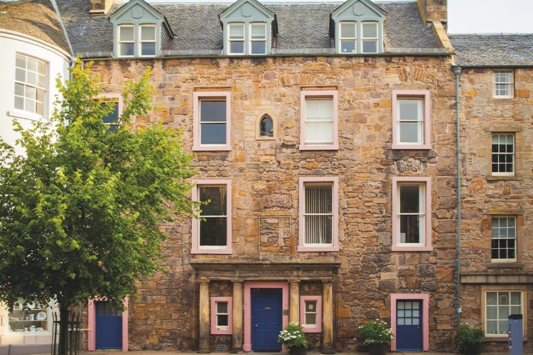 Illustrative photo of the Institute of Mediaeval Studies building in St Andrews.