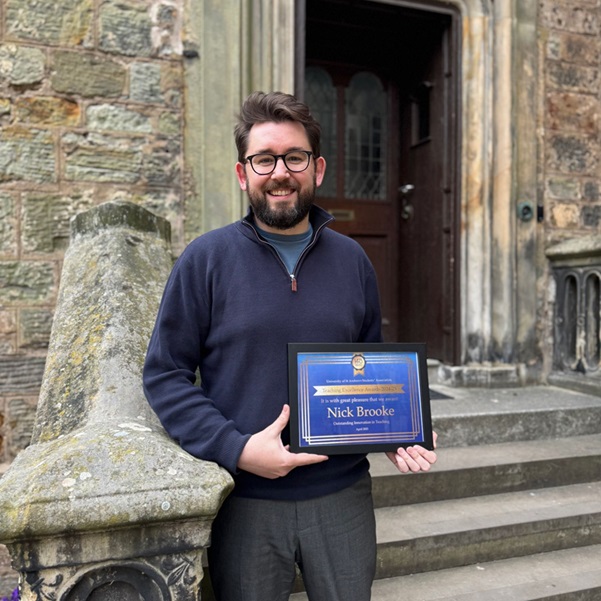 Dr Nick Brooke wins Students’ Association Teaching Excellence Award