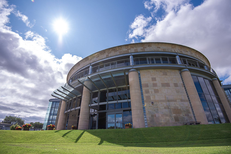 Gateway building in the sun