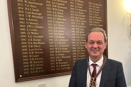 Gregory Professor installed as President of the London Mathematical Society
